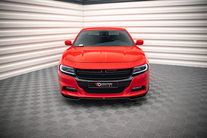 Front Ansatz V.2 für Dodge Charger RT Mk7 Facelift schwarz Hochglanz