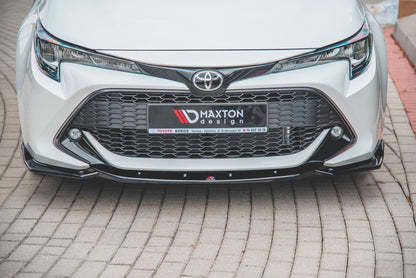 Front Ansatz V.2 für Toyota Corolla XII Touring Sports/ Hatchback schwarz Hochglanz