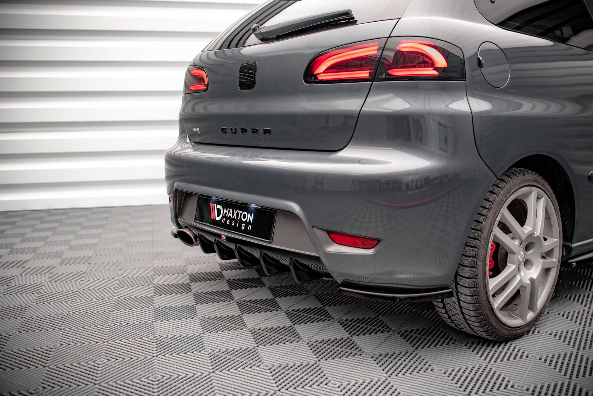 Diffusor Heck Ansatz für Seat Ibiza Cupra Mk3 schwarz matt
