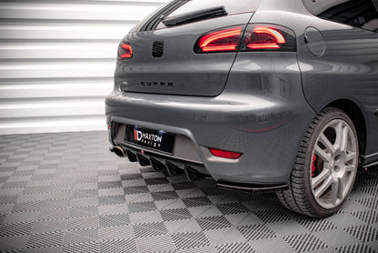 Diffusor Heck Ansatz für Seat Ibiza Cupra Mk3 schwarz matt
