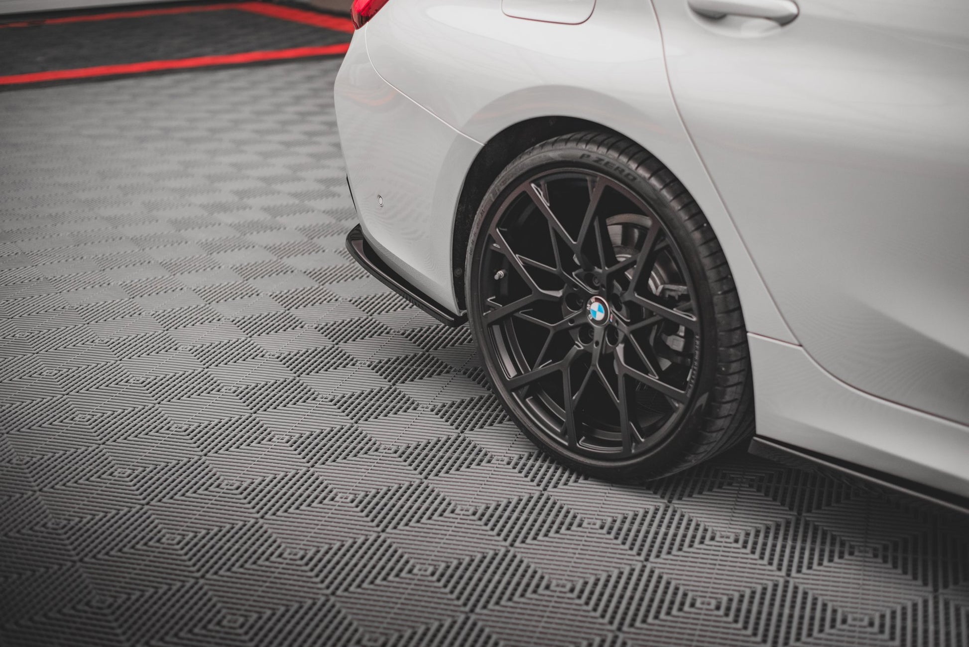 Heck Ansatz Flaps Diffusor für BMW 3er G20 / G21 schwarz matt