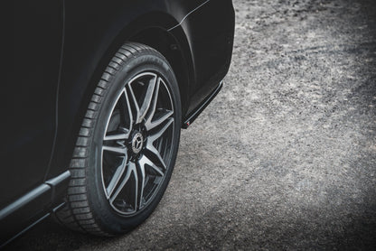 Heck Ansatz Flaps Diffusor V.2 für Mercedes-Benz V-Klasse AMG-Line W447 Facelift schwarz Hochglanz