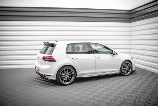 Seitenschweller Ansatz für V.2 für Volkswagen Golf R Mk7 schwarz matt