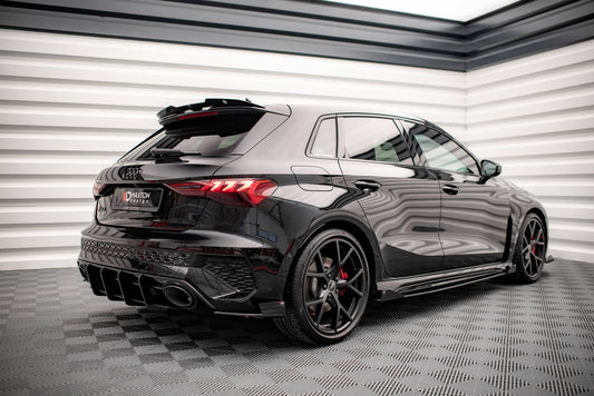Side Flaps Audi RS3 Sportback 8Y schwarz Hochglanz