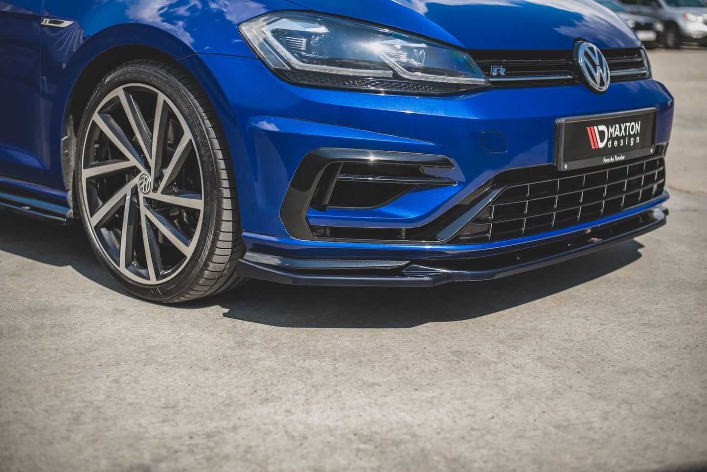 Front Ansatz für V.9 VW Golf 7 R / R-Line Facelift Carbon Look