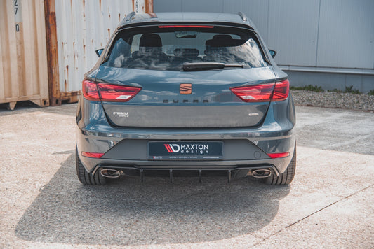 Diffusor Heck Ansatz V.2 für Seat Leon Cupra ST Mk3 FL