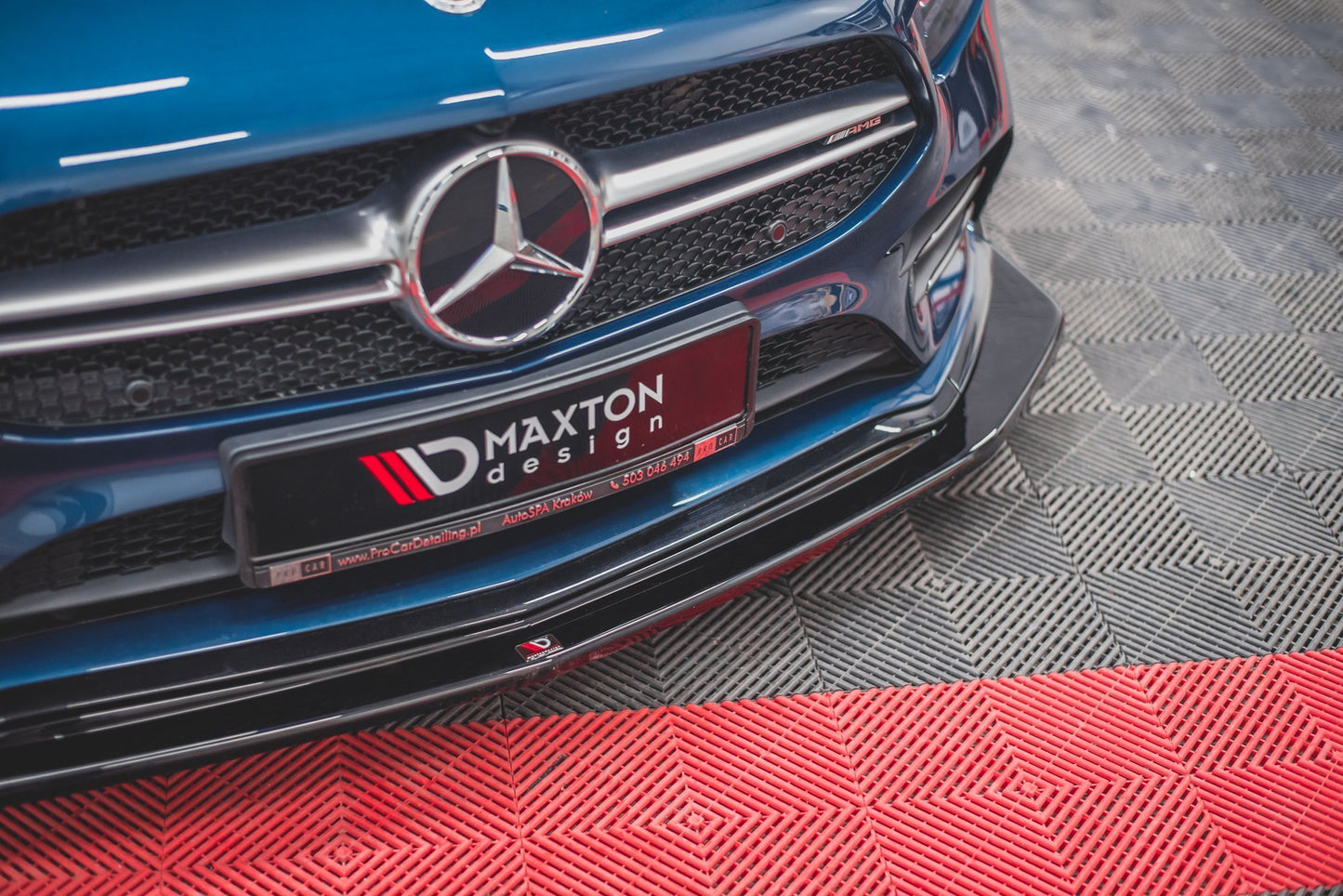 Front Ansatz V.3 für Mercedes A35 AMG Aero W177  schwarz matt