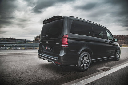 Diffusor Heck Ansatz für Mercedes-Benz V-Klasse AMG-Line W447 Facelift schwarz matt