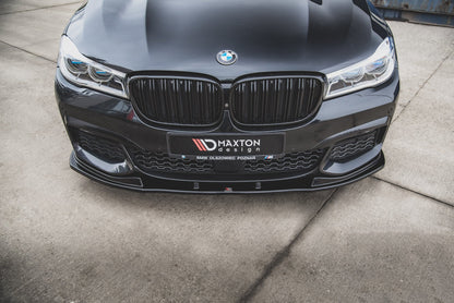 Front Ansatz V.2 für BMW 7 M-Paket G11 schwarz Hochglanz