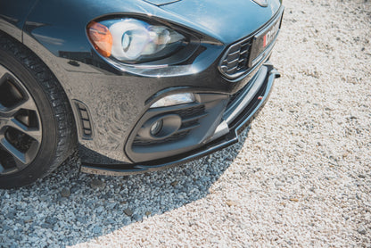 Front Ansatz für Fiat 124 Spider Abarth schwarz Hochglanz
