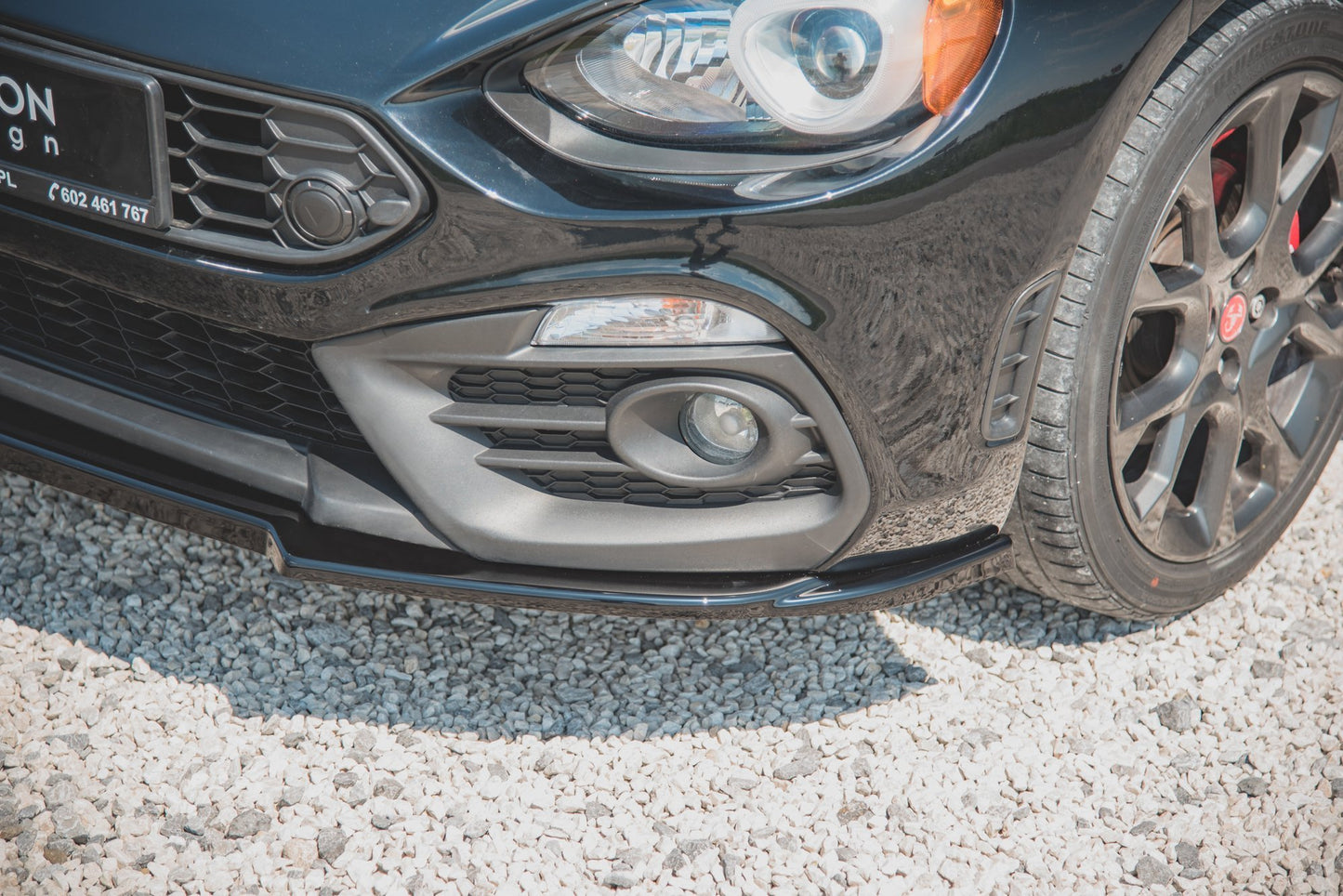 Front Ansatz für Fiat 124 Spider Abarth schwarz matt