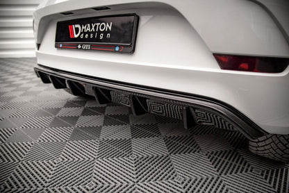 Diffusor Heck Ansatz für Volkswagen Up GTI schwarz matt