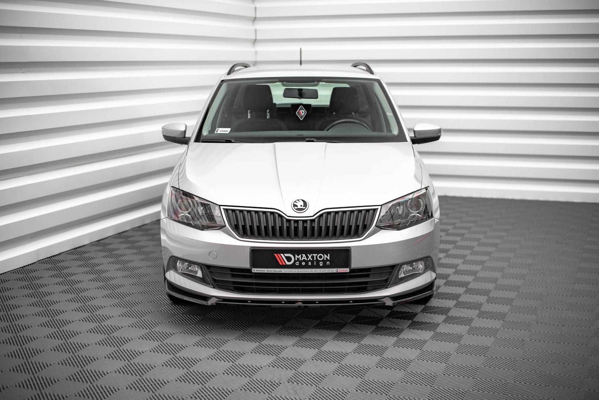 Front Ansatz V.1 für Skoda Fabia Mk3 schwarz matt