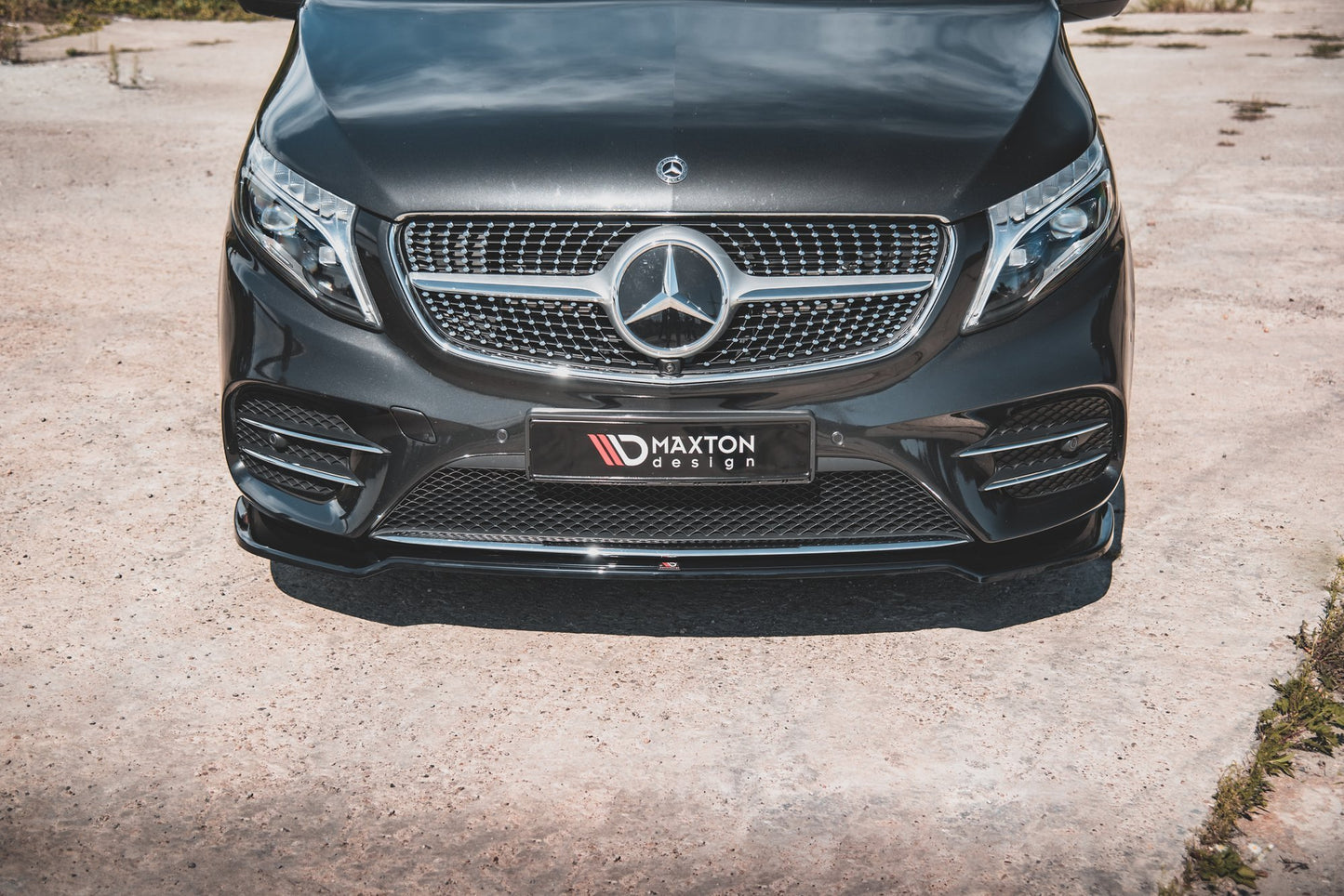 Front Ansatz V.4 für Mercedes-Benz V-Klasse AMG-Line W447 Facelift Carbon Look