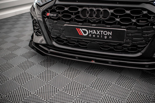 Front Flaps Audi RS3 8Y schwarz Hochglanz