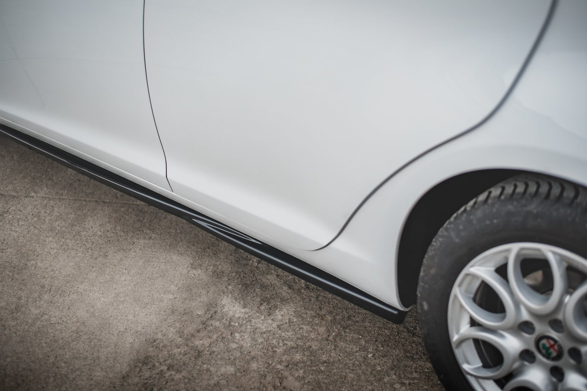 Seitenschweller Ansatz für V.2 für Alfa Romeo Giulietta  Carbon Look