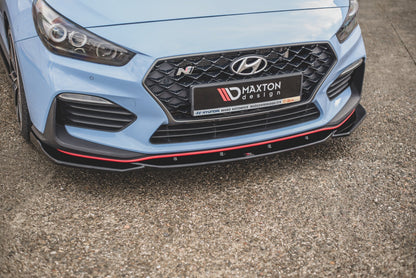 Front Ansatz V.4 für Hyundai I30 N Mk3 Hatchback/ Fastback schwarz Hochglanz
