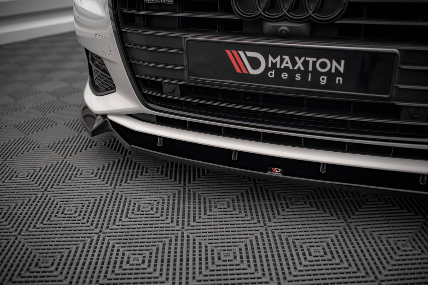 Front Ansatz V.2 für Audi A6 C8 schwarz matt