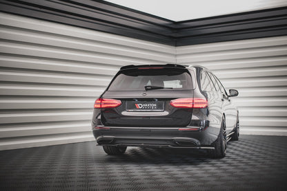 Mittlerer Diffusor Heck Ansatz für Mercedes-Benz E W213 Carbon Look