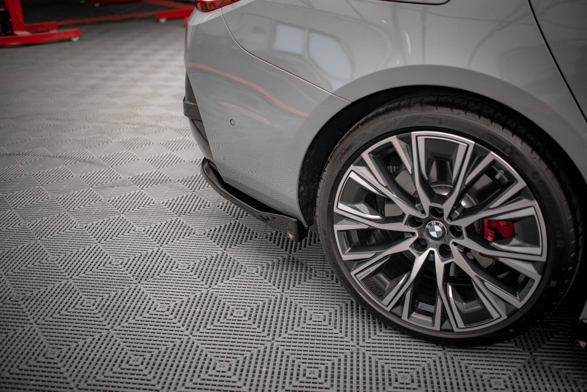 Heck Ansatz Flaps Diffusor V.2 für BMW 4er Gran Coupe M-Paket G26 schwarz Hochglanz