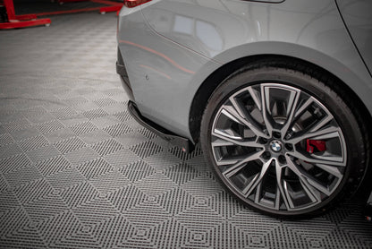 Heck Ansatz Flaps Diffusor V.2 für BMW 4er Gran Coupe M-Paket G26 schwarz Hochglanz