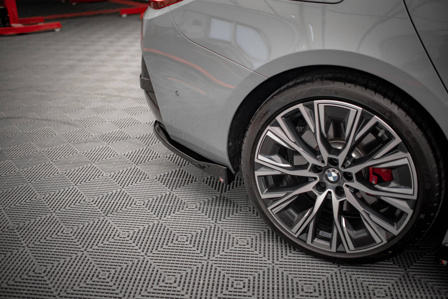 Heck Ansatz Flaps Diffusor V.2 für BMW 4er Gran Coupe M-Paket G26 schwarz matt