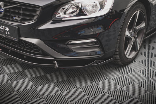 Front Ansatz V.1 für Volvo S60 R-Design Mk2 schwarz matt