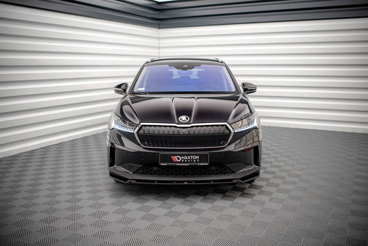 Front Ansatz V.2 für Skoda Enyaq iV schwarz matt