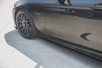 Seitenschweller Ansatz für V.2 für BMW 5er F10/F11 M-Paket schwarz matt
