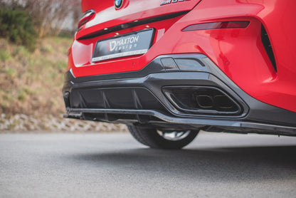 Mittlerer Diffusor Heck Ansatz DTM Look für BMW 8 Coupe M-Paket G15 Carbon Look