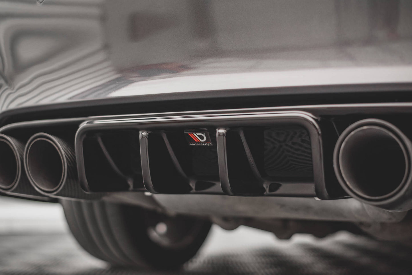 Diffusor Heck Ansatz für BMW M4 F82 schwarz matt