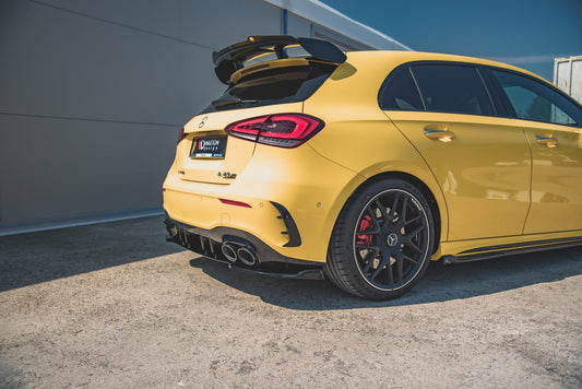 Heck Ansatz Flaps Diffusor für Mercedes-AMG A 45 S W177 schwarz matt