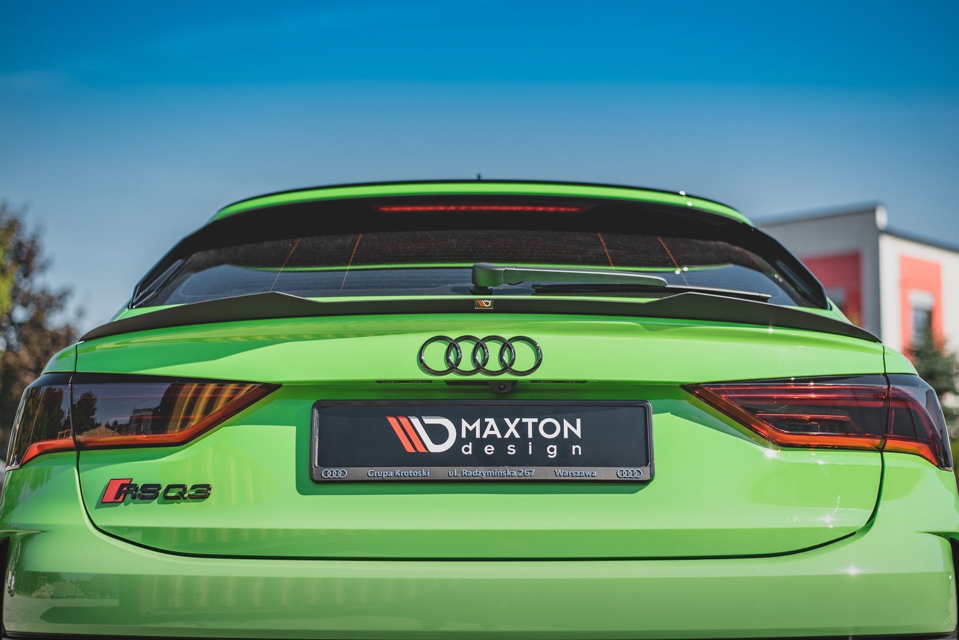 Spoiler CAP für Audi RSQ3 / Q3 S-Line Sportback F3 schwarz matt