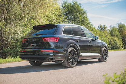 Spoiler CAP für Audi SQ7 / Q7 S-Line Mk. 2 schwarz Hochglanz