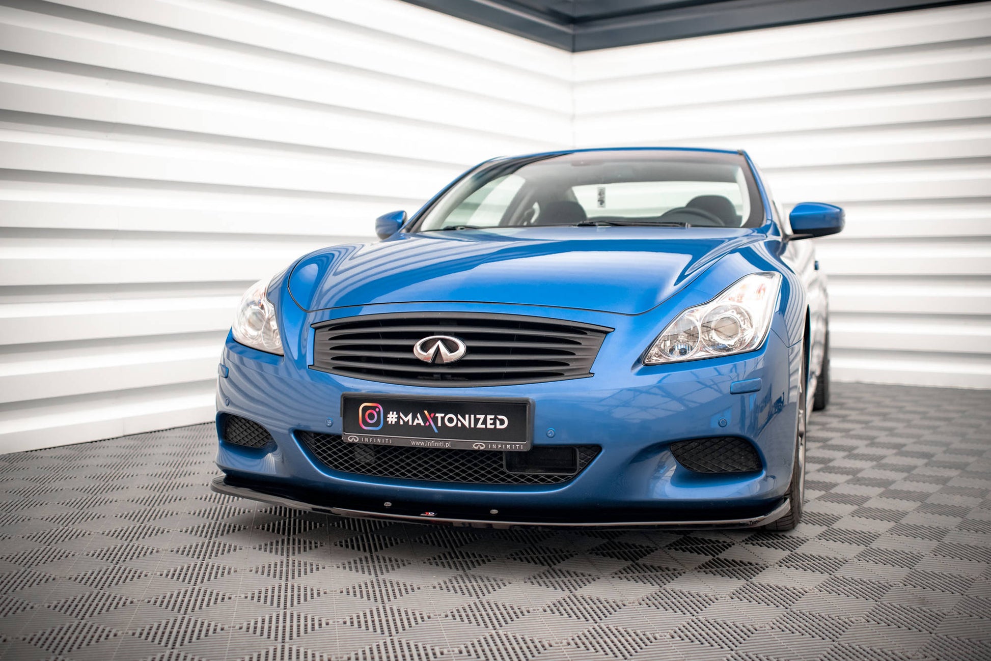 Front Ansatz für Infiniti G37 Coupe  schwarz matt