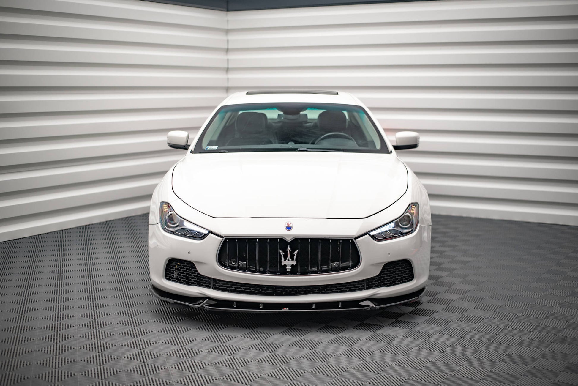 Front Ansatz V.2 für Maserati Ghibli Mk3 schwarz matt