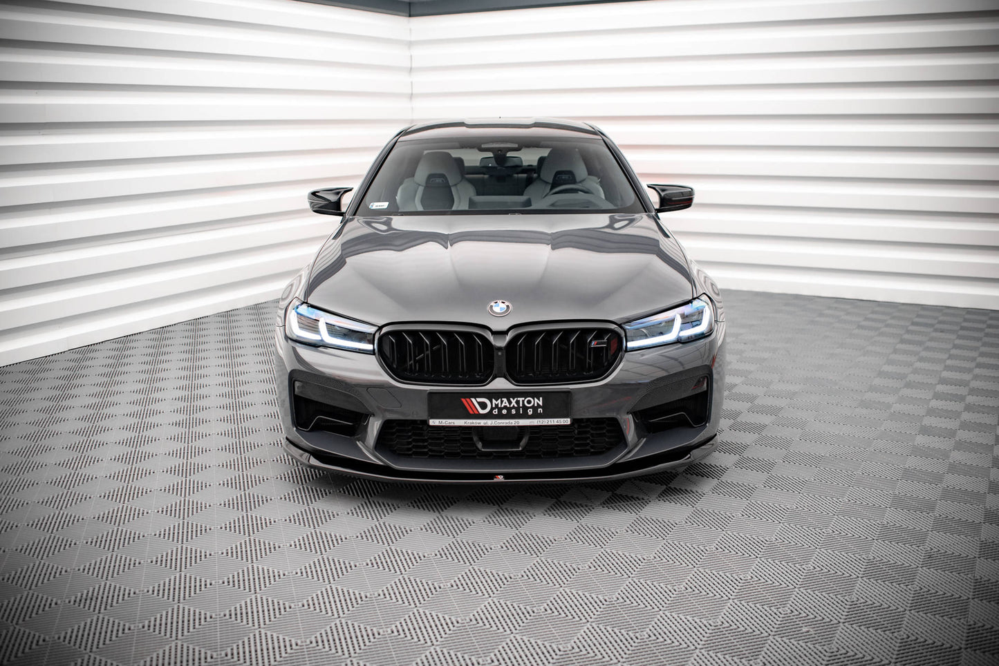 Front Ansatz V.3 für BMW M5 F90 Facelift schwarz matt