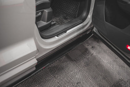 Seitenschweller Ansatz für Skoda Kodiaq Mk1 Sportline/RS schwarz Hochglanz