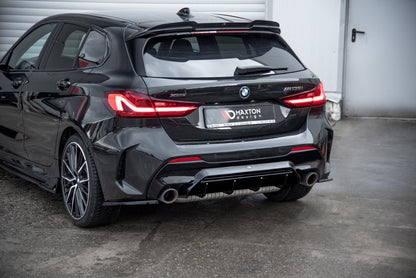 Diffusor Heck Ansatz V.1 für BMW 1er F40 M-Paket/ M135i schwarz Hochglanz
