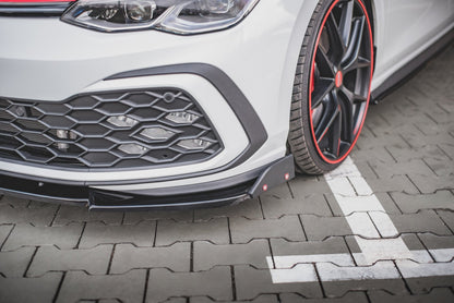 Front Ansatz +Flaps für V.3 Volkswagen Golf 8 GTI