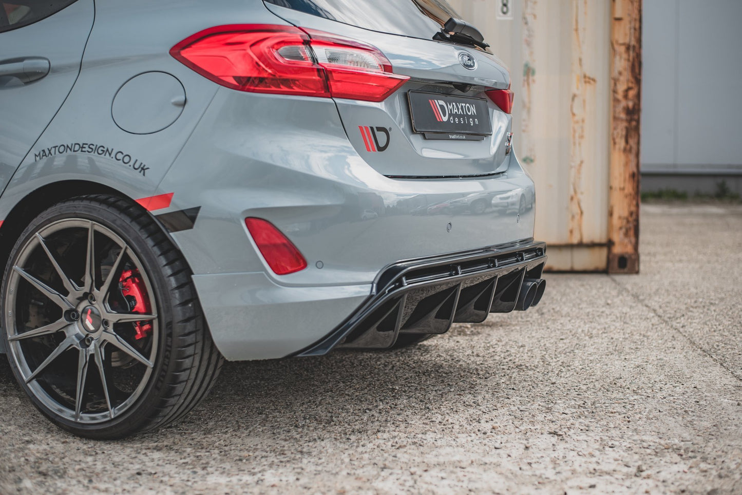 Diffusor Heck Ansatz V.2 für Ford FIesta Mk8 ST schwarz matt