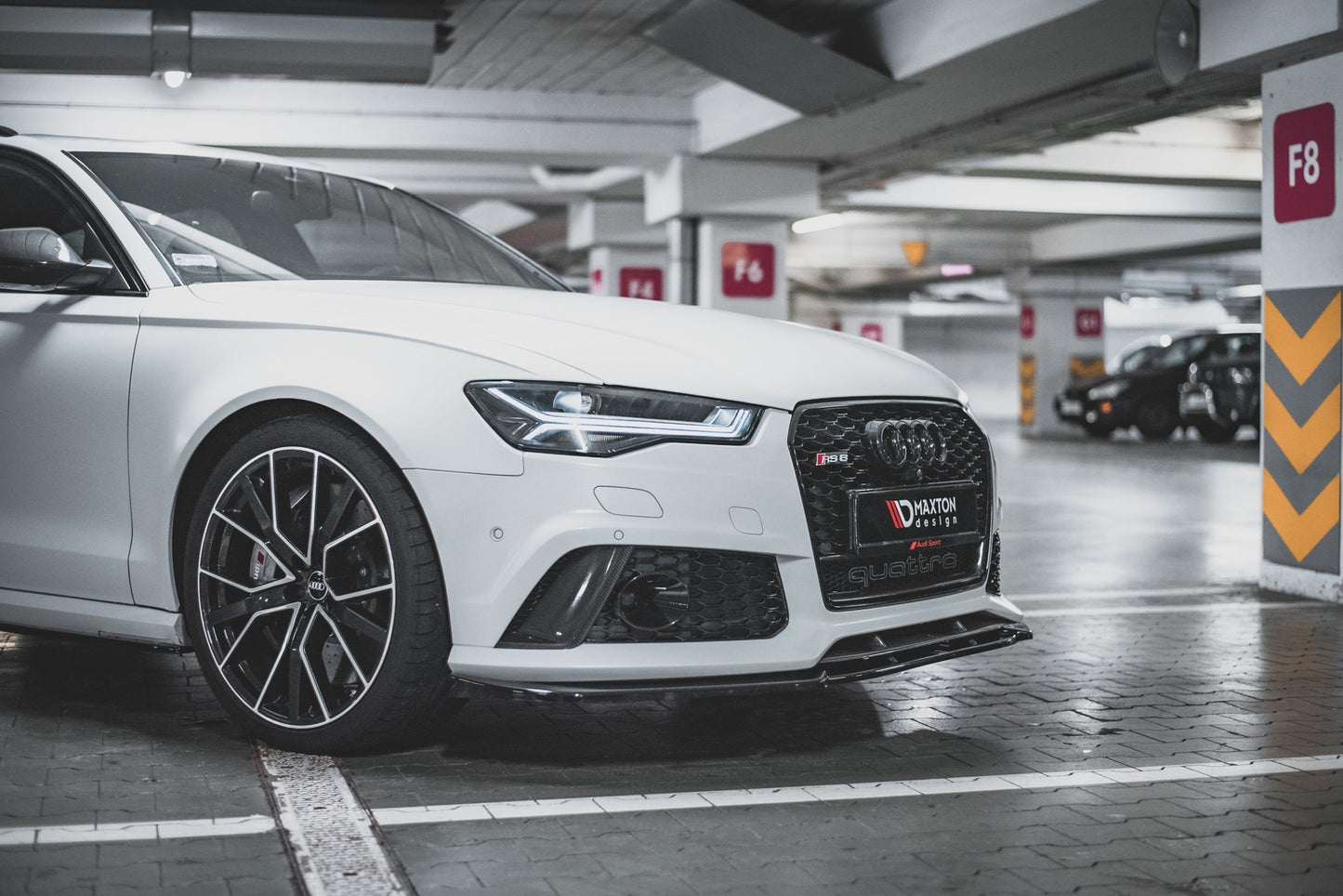 Front Ansatz V.4 für Audi RS6 C7 schwarz matt