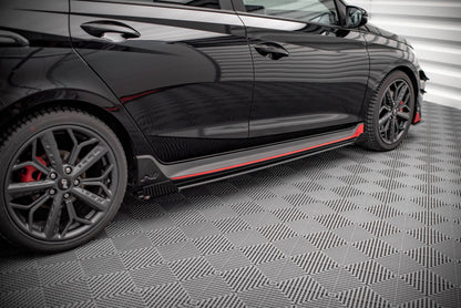 Side Flaps Hyundai I20 N Mk3 schwarz Hochglanz
