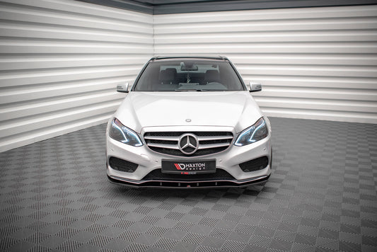 Front Ansatz V.1 für Mercedes-Benz E AMG-Line Limousine W212 Facelift Carbon Look