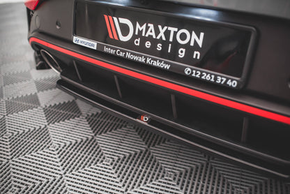 Mittlerer Diffusor Heck Ansatz für Hyundai I30 N Hatchback Mk3 Facelift Carbon Look