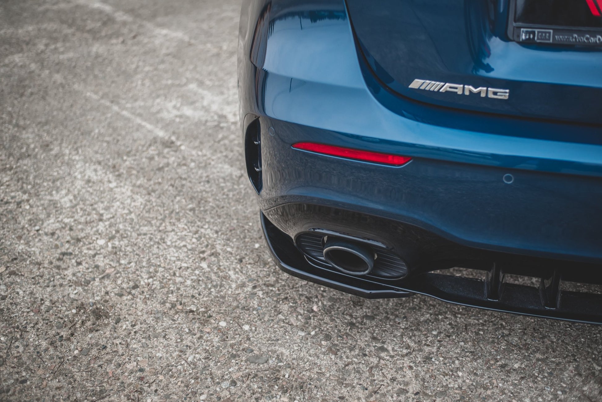 Heck Ansatz Flaps Diffusor für Mercedes A35 AMG Hatchback W177  schwarz matt