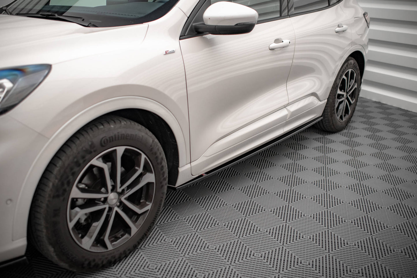 Seitenschweller Ansatz für Ford Kuga ST-Line Mk3 schwarz matt