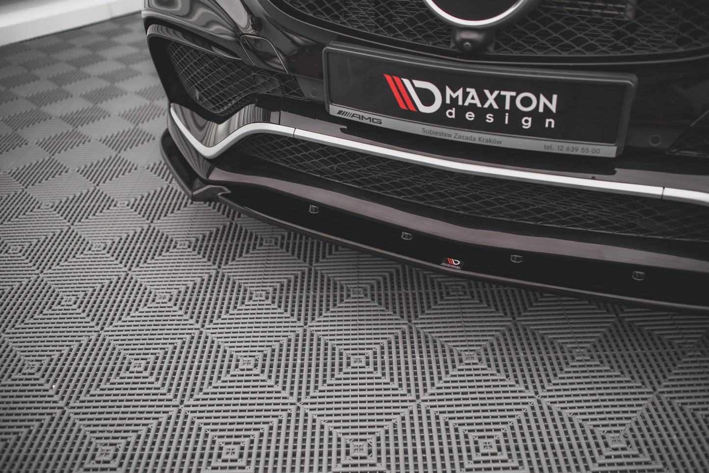 Front Ansatz V.1 für Mercedes-Benz GLE 63 AMG C292 schwarz matt