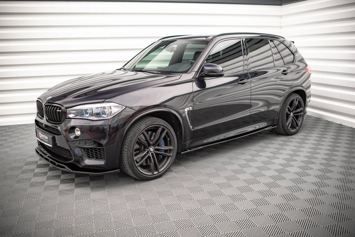 Seitenschweller Ansatz für BMW X5 M F15 schwarz matt