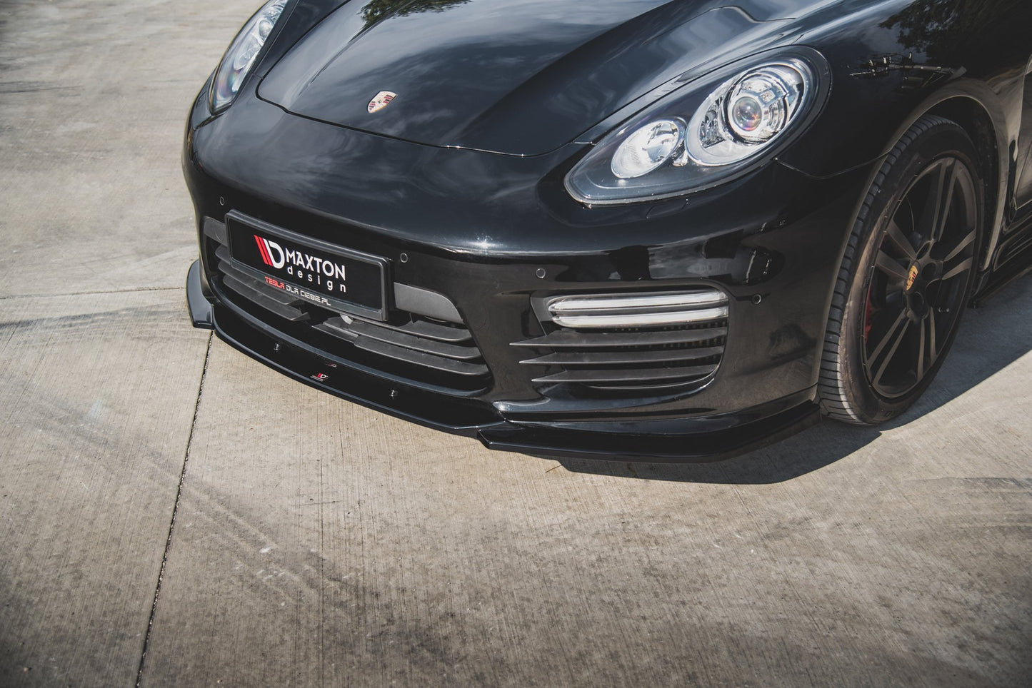 Front Ansatz V.2 für Porsche Panamera Turbo 970 Facelift Carbon Look